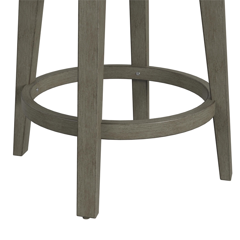 Hillsdale Furniture Lawton Wood Counter Height Swivel Stool Walnut