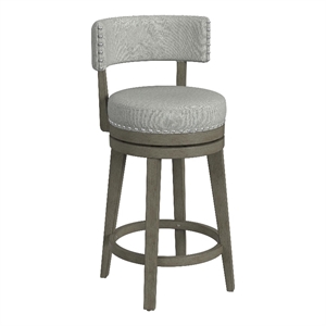 Hillsdale Furniture Lawton Wood Counter Height Swivel Stool Walnut