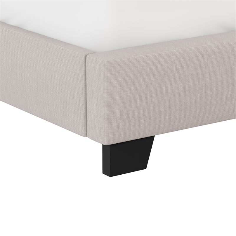 Hillsdale Gayle Nail Head Trim Upholstered Full Bed Gray Fog Fabric