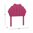 Hillsdale Furniture Elina Upholstered Twin Fabric Headboard Only in Pink