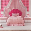 Hillsdale Furniture Elina Upholstered Twin Fabric Headboard Only in Pink