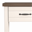 Hillsdale Milligan Wood Nightstand with 1 Drawer and Shelf Set of 2 Ivory
