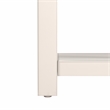 Hillsdale Milligan Wood Nightstand with 1 Drawer and Shelf Set of 2 Ivory
