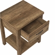 Hillsdale Milligan Wood Nightstand with 1 Drawer and Shelf Set of 2 Knotty Oak