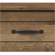Hillsdale Milligan Wood Nightstand with 1 Drawer and Shelf Set of 2 Knotty Oak