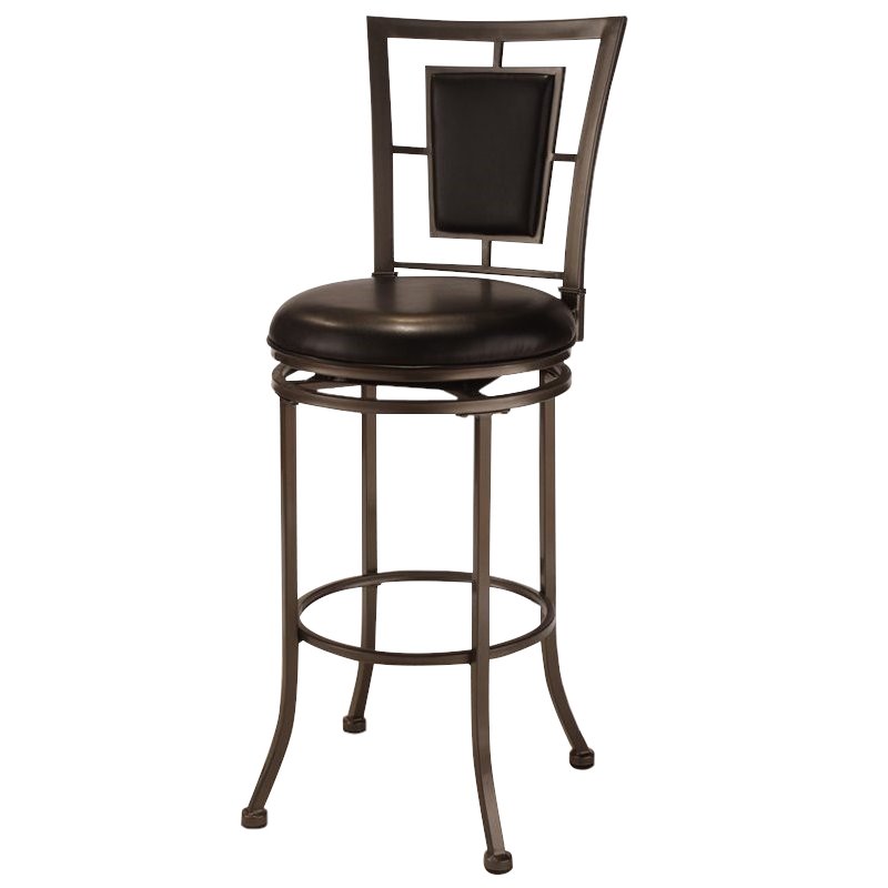 Hillsdale Auckland 24" Swivel Counter Stool in Grey Stone Cymax Business