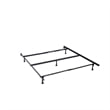 Hillsdale Premium Full Queen Metal Black Bed Frame