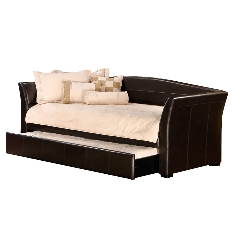 Hillsdale Montgomery Daybed in Brown Faux Leather 1560DBX