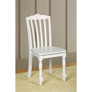 hillsdale lauren dining chair in white