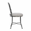 Hillsdale Furniture O'Malley Metal Vanity Stool Metallic Gray