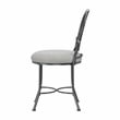 Hillsdale Furniture O'Malley Metal Vanity Stool Metallic Gray