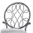 Hillsdale Furniture O'Malley Metal Vanity Stool Metallic Gray