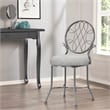 Hillsdale Furniture O'Malley Metal Vanity Stool Metallic Gray