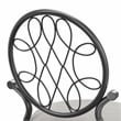 Hillsdale Furniture O'Malley Metal Vanity Stool Metallic Gray