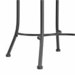 Hillsdale Furniture O'Malley Metal Vanity Stool Metallic Gray