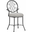 Hillsdale Furniture O'Malley Metal Vanity Stool Metallic Gray