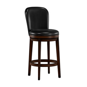 Hillsdale Victoria 30.5&quot Wood Transitional Bar Stool in Dark Chestnut
