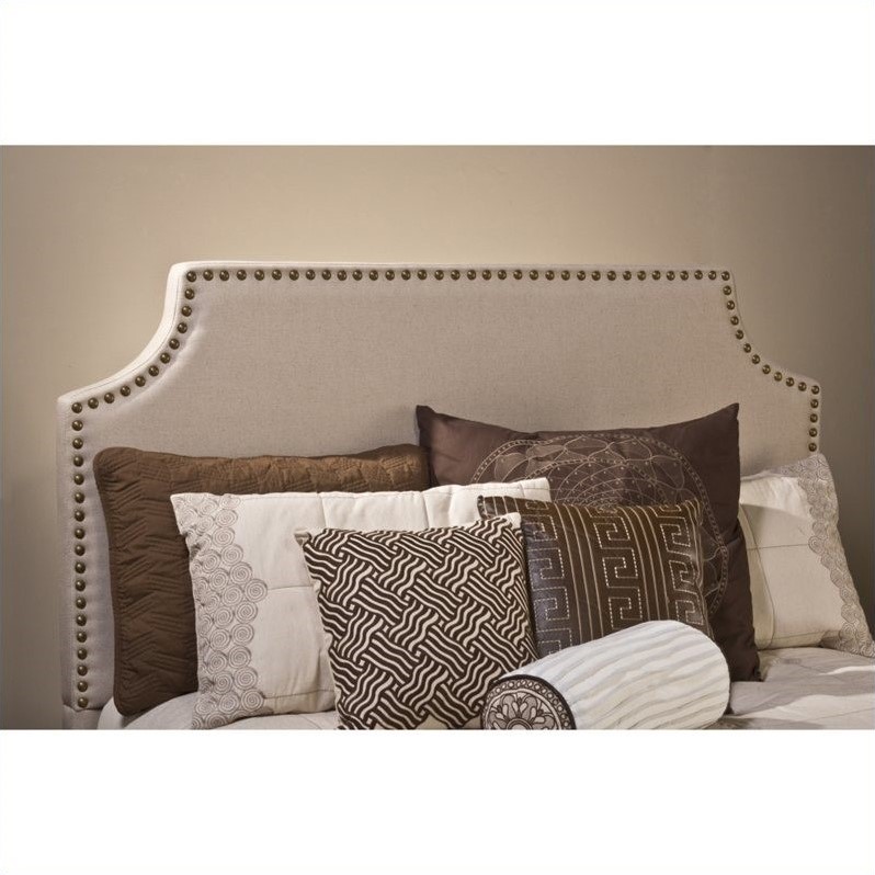 Hillsdale Dekland Panel Headboard with Rails in Ivory 1121HXR