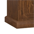 Hillsdale Tuscan Retreat Granite Top Kitchen Island in Rustic Mahogany