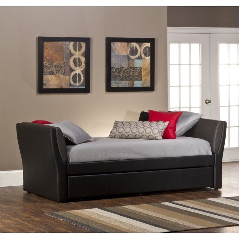 Hillsdale Natalie Daybed with Trundle in Black   1147DBT