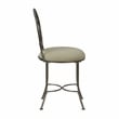 Hillsdale Furniture Marsala Metal Upholstered Vanity Stool Antique Gray