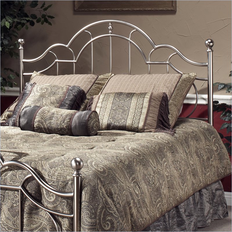 Hillsdale Mableton Metal Headboard in Brushed Silver - 1349-XX0