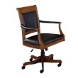 Hillsdale Furniture Kingston Wood Caster Chair in Medium Cherry