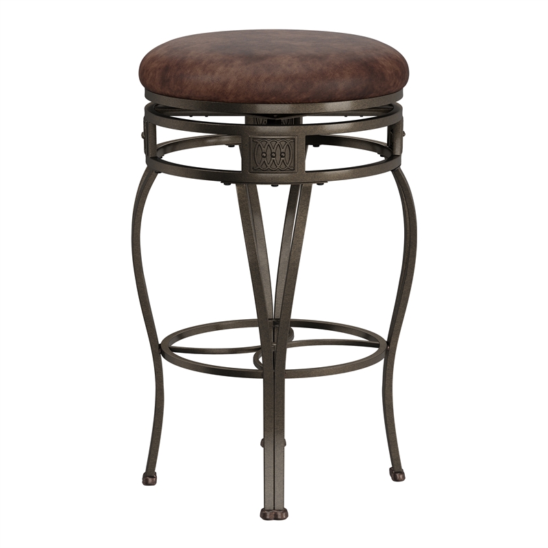 hillsdale montello backless swivel bar stool