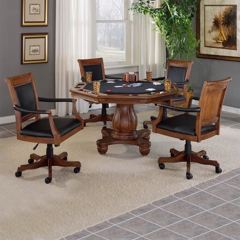 Hillsdale Kingston Poker Table Set - 6004GTBC