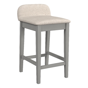 Hillsdale Maydena 26&quot Wood Contemporary Counter Stool in Gray
