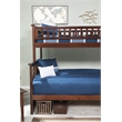 AFI Columbia Twin Over Full Wood Staircase Trundle Bunk Bed in Walnut