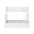 AFI Columbia Twin Over Full Solid Wood Bunk Bed with 2 Storage Drawers in White