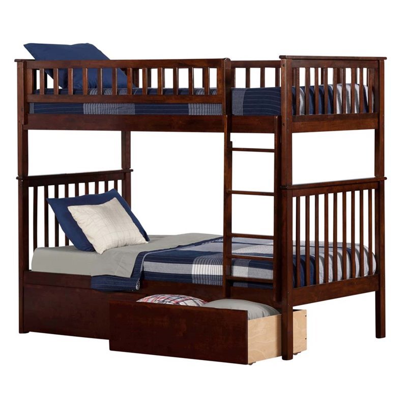 Atlantic Furniture Woodland Urban Twin Over Storage Bunk Bed Atlantic Furniture Woodland Urban Twin Over Storage Bunk Bed