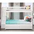AFI Woodland Twin Over Full Staircase Trundle Bunk Bed in White
