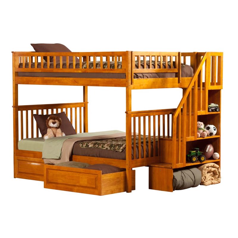 Atlantic Furniture Woodland Full Over Staircase Storage Bunk Atlantic Furniture Woodland Full Over Staircase Storage Bunk Bed