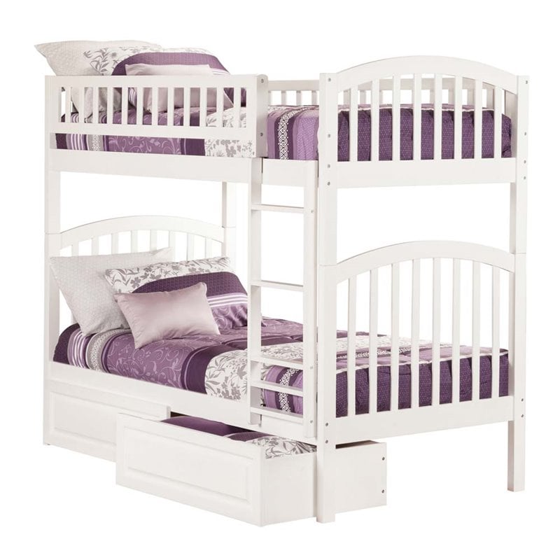 Ashley Furniture Lulu Wood Twin Loft Bed in White - B102-17-68T-KIT ...