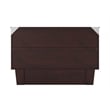 Nantucket Queen Wood Murphy Bed Chest w Mattress & Built-in Charger in Espresso