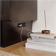 Nantucket Queen Wood Murphy Bed Chest w Mattress & Built-in Charger in Espresso