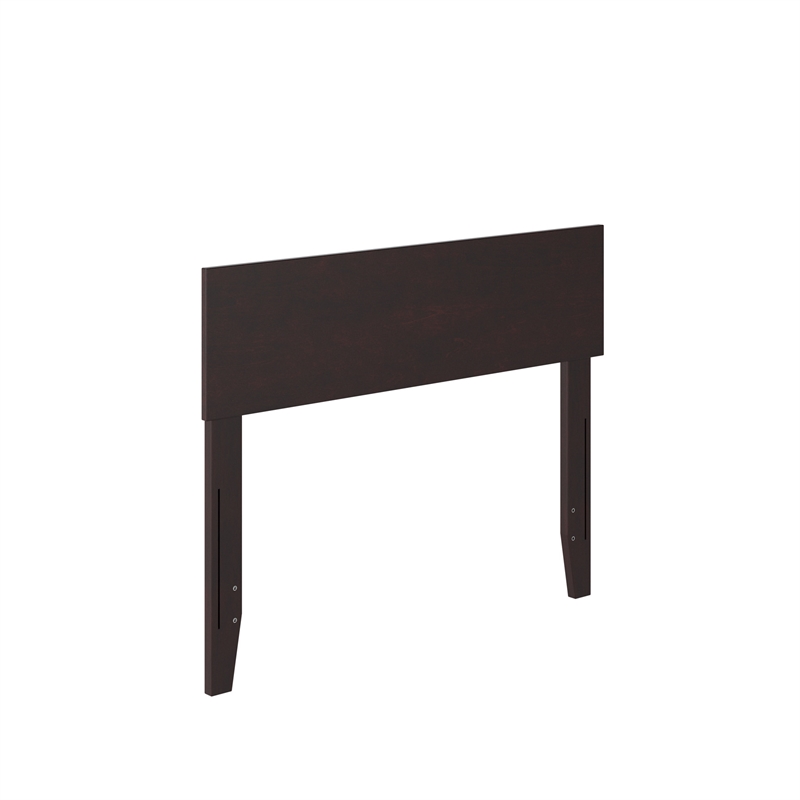Orlando Twin Modern Wood Panel Headboard in Espresso