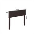 Orlando Twin Modern Wood Panel Headboard in Espresso