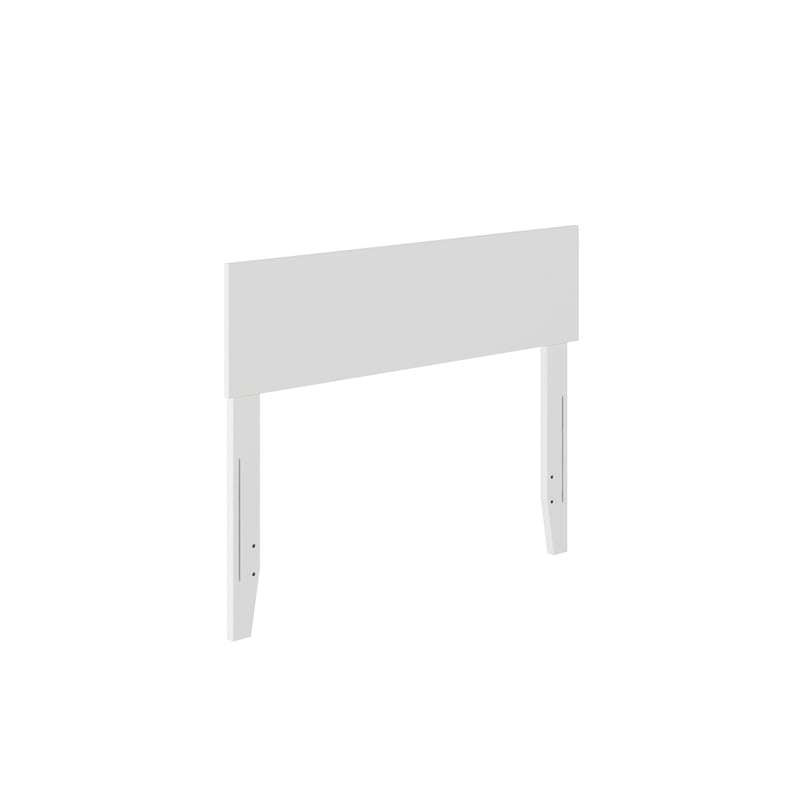 Orlando Twin Modern Wood Panel Headboard in White