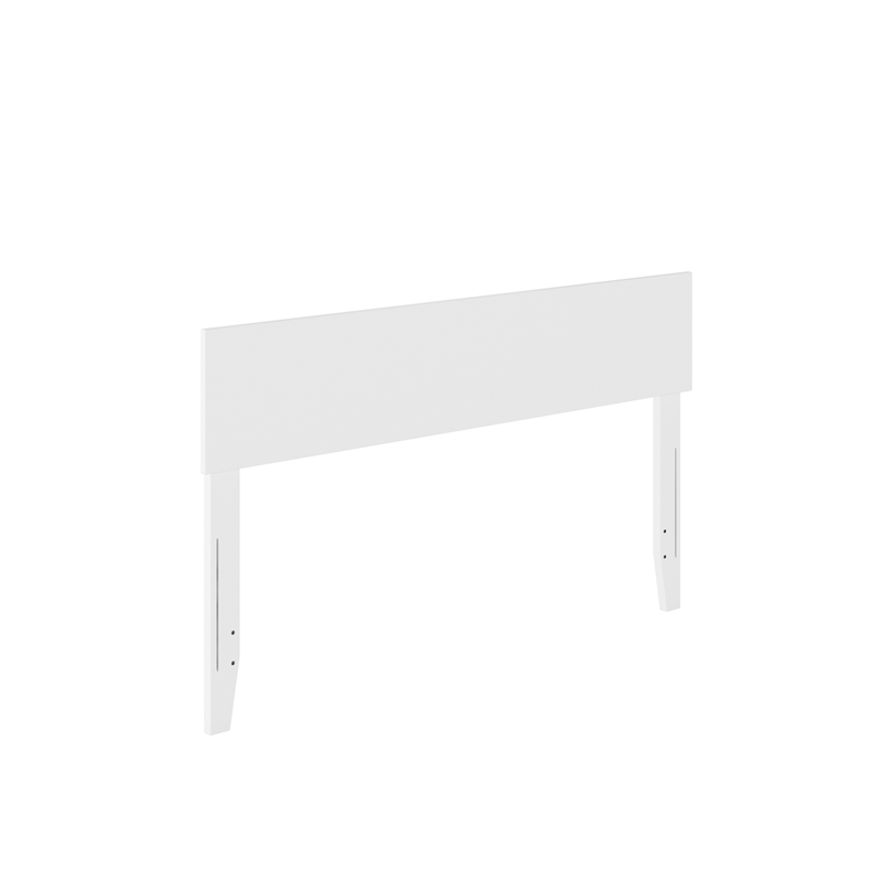 Orlando Full Modern Wood Panel Headboard in White