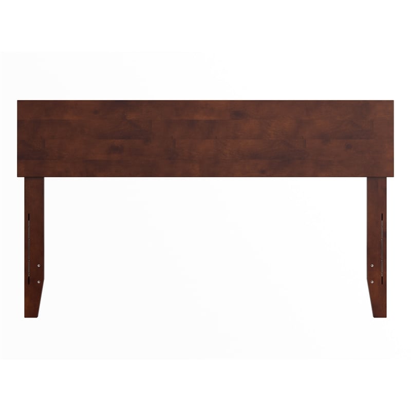 Orlando Full Modern Wood Panel Headboard in Walnut