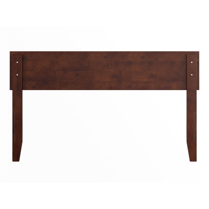 Orlando Full Modern Wood Panel Headboard in Walnut