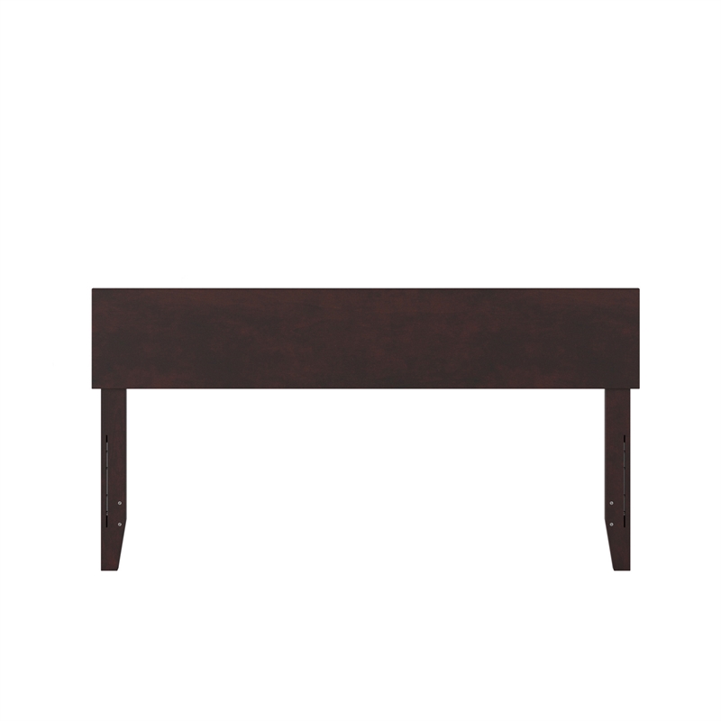 Orlando Queen Modern Wood Panel Headboard in Espresso