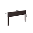 Orlando Queen Modern Wood Panel Headboard in Espresso