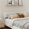 Orlando Queen Modern Wood Panel Headboard in White