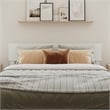 Orlando Queen Modern Wood Panel Headboard in White