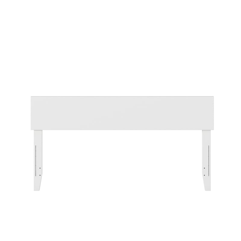Orlando Queen Modern Wood Panel Headboard in White