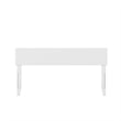 Orlando Queen Modern Wood Panel Headboard in White
